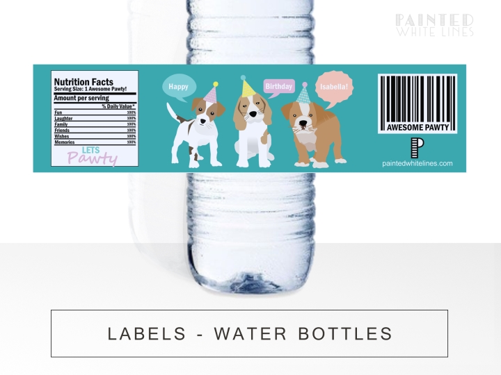 Labels Water Bottle
