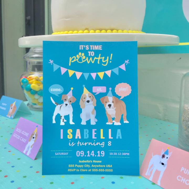 Puppy Party Invitation