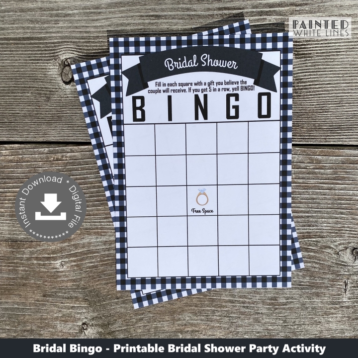 Bridal Bingo Printable Wedding Shower Game