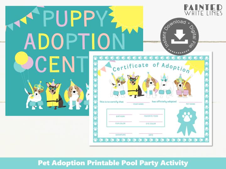 Doggy Paddle Pool Party Adopt a Puppy Activity
