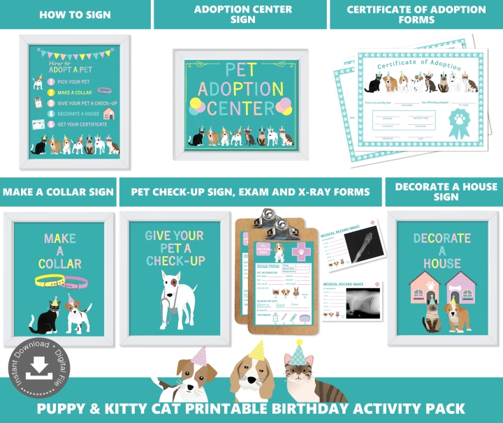 Dog and Cat Adoption Station Package