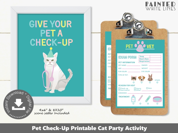 Cat Check-Up Party Activity