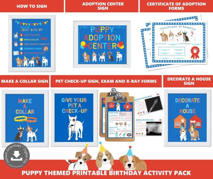 Boys Adopt a Puppy Party Activities
