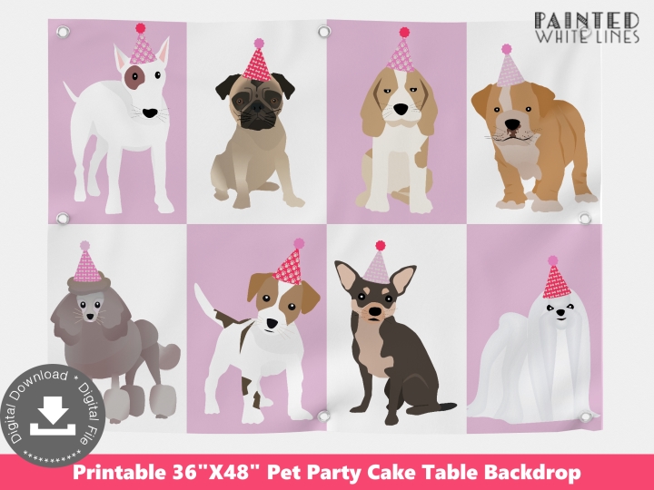 Puppy Dog Party Backdrop