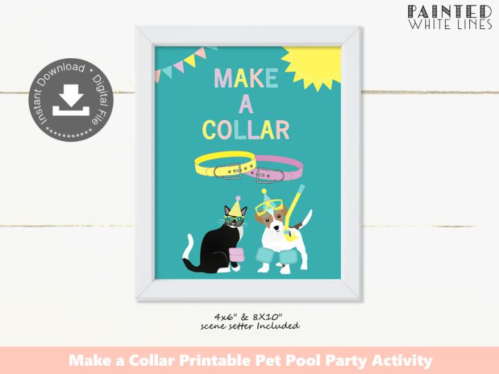 Pool Pawty Pool Party Make a Collar Activity