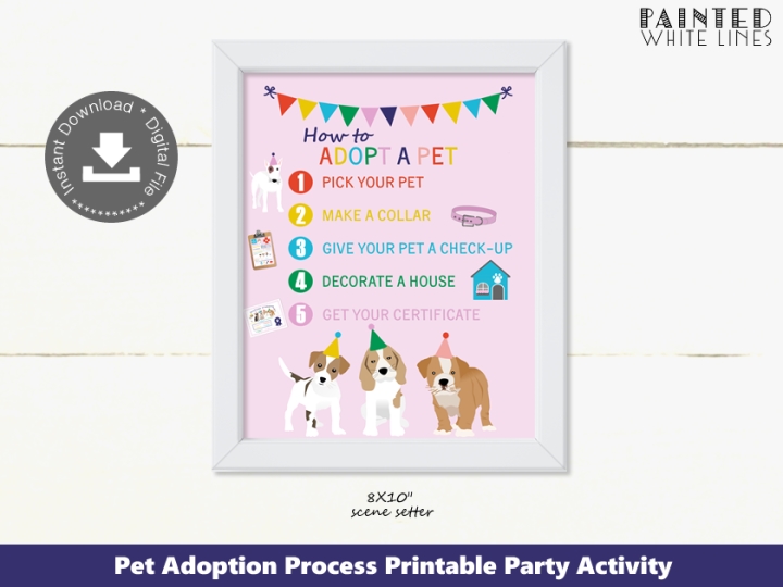 Printable Puppy Adoption Process Sign