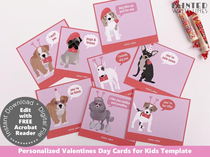Printable School Valentines Card Template