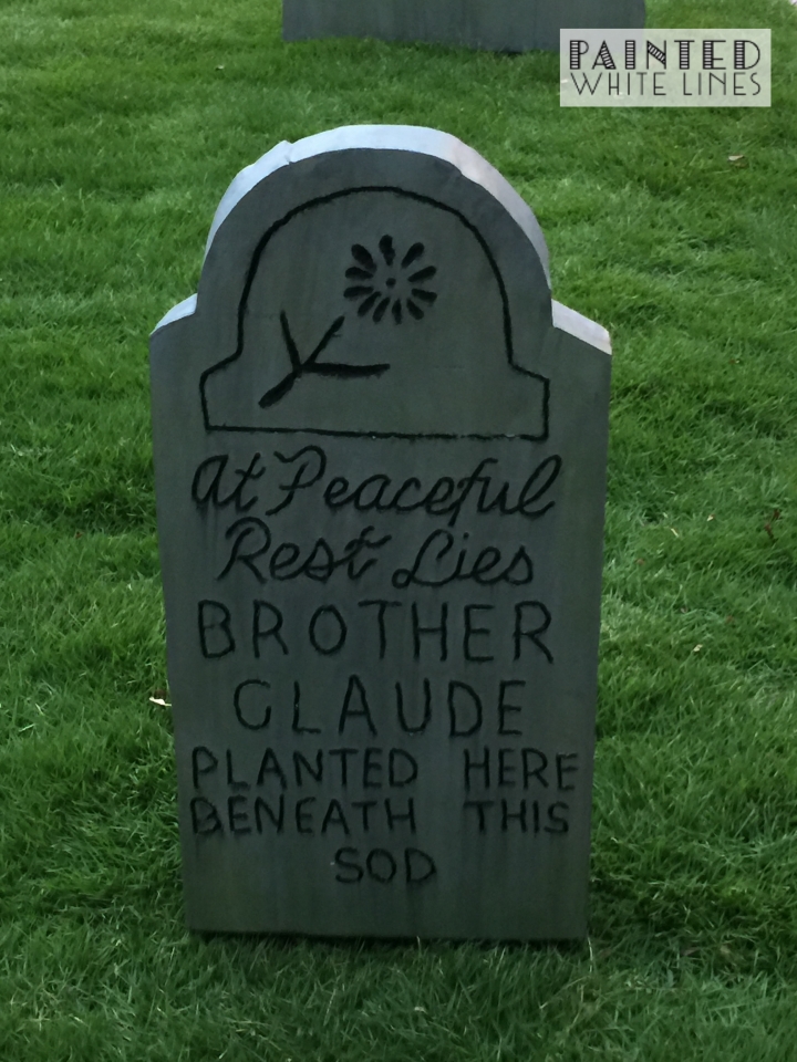 Brother Claude Halloween Tombstone