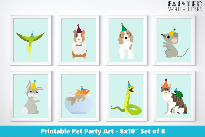 Pet Party Decor 8x10 Printables