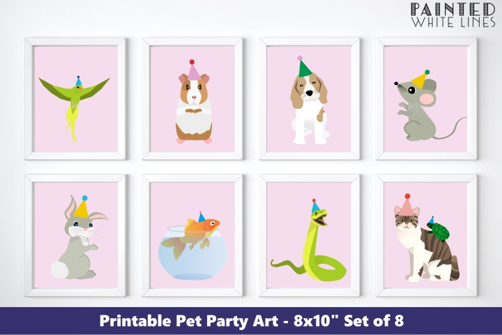 Pet Party Decor 8x10 Printables