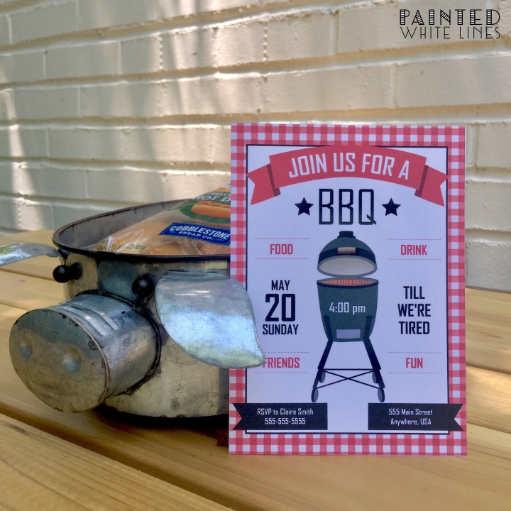 Printable BBQ Party Invitation Template