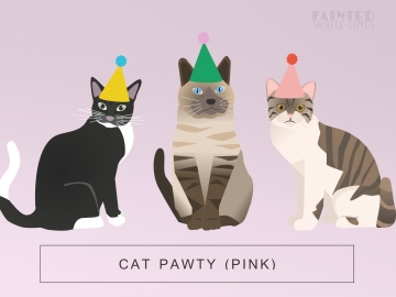 Cat Birthday Party (Pink)