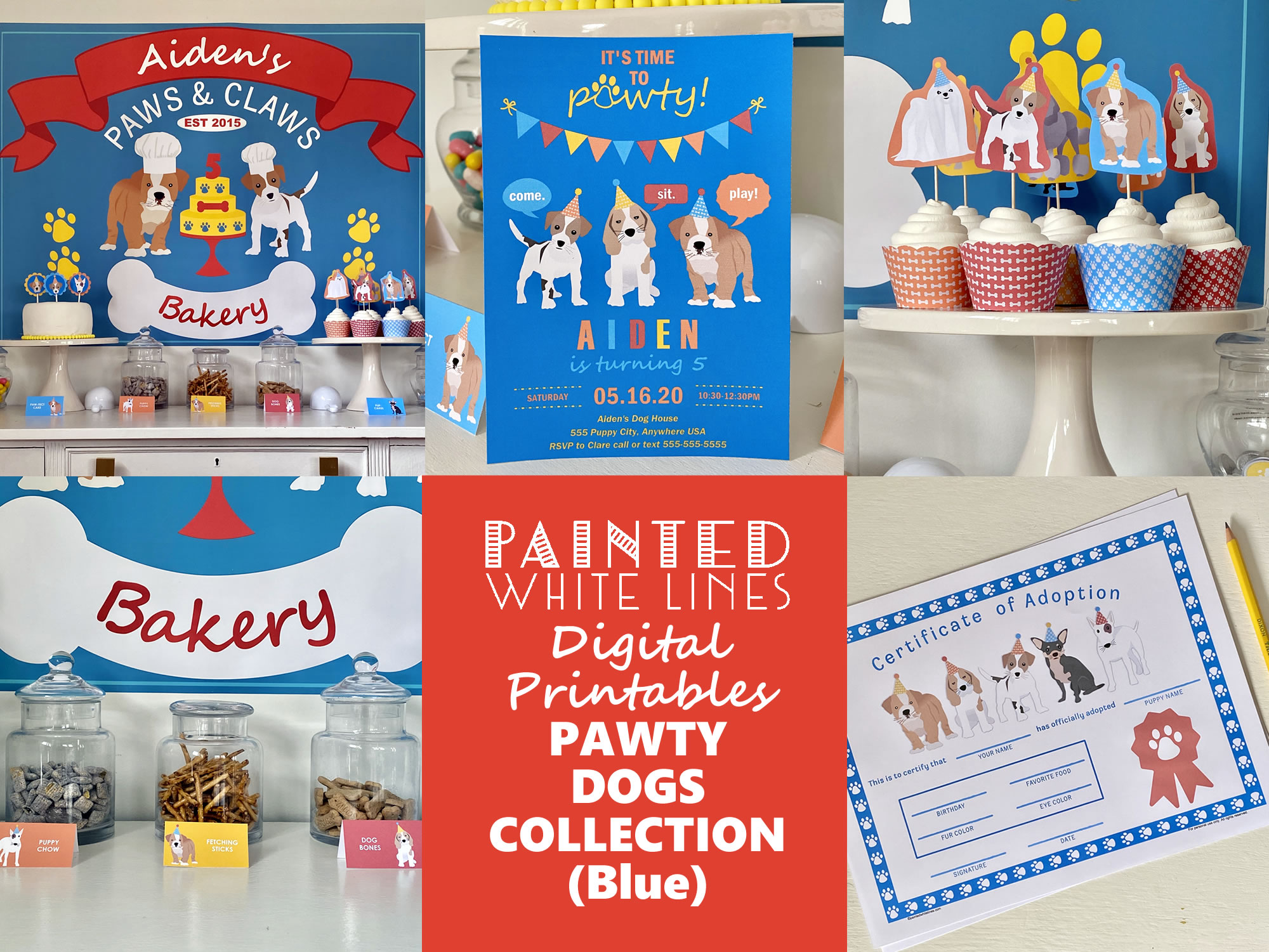 Adopt a Puppy Dog Party (Blue)