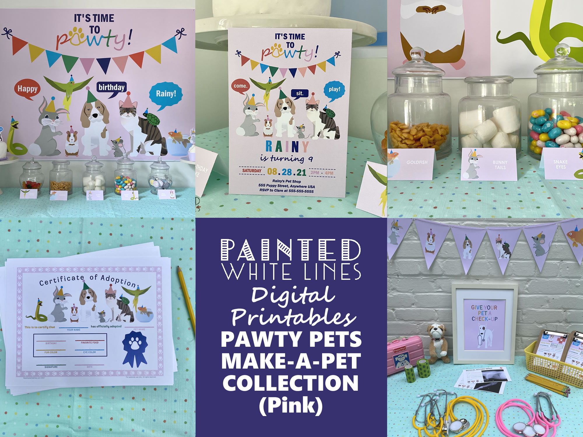 Make-A-Pet Party (Pink)