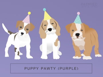 Puppy Party (Purple)
